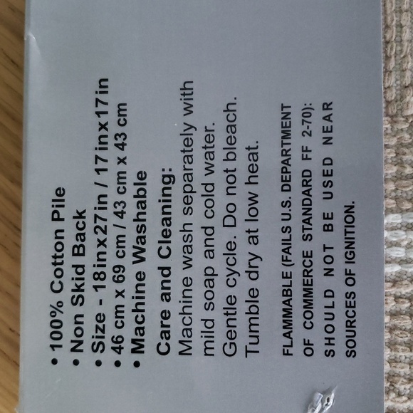 Clouds Luxurious Tan & White Bath Mat Set. NWT - Picture 7 of 16